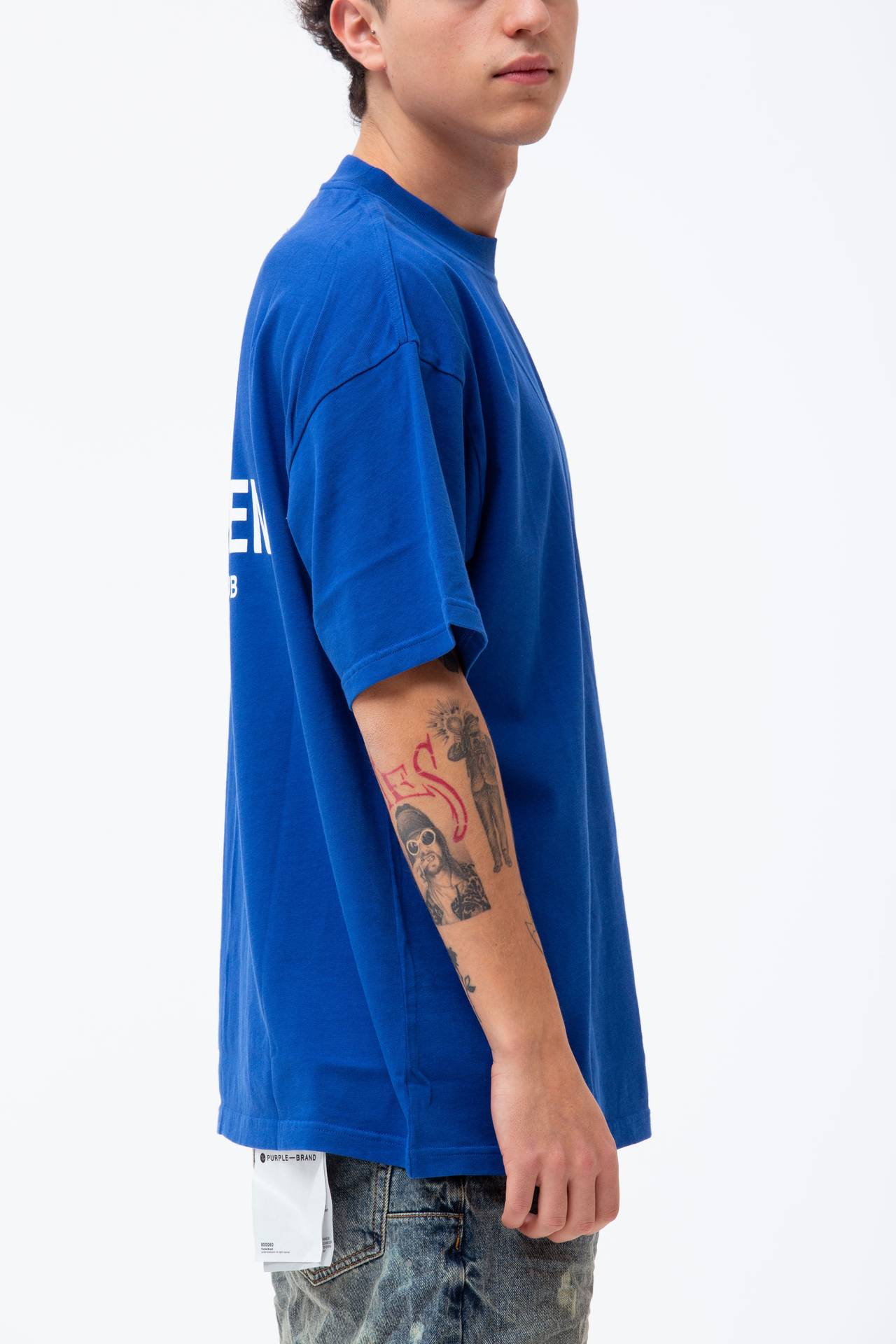  T-shirt in cotone girocollo 