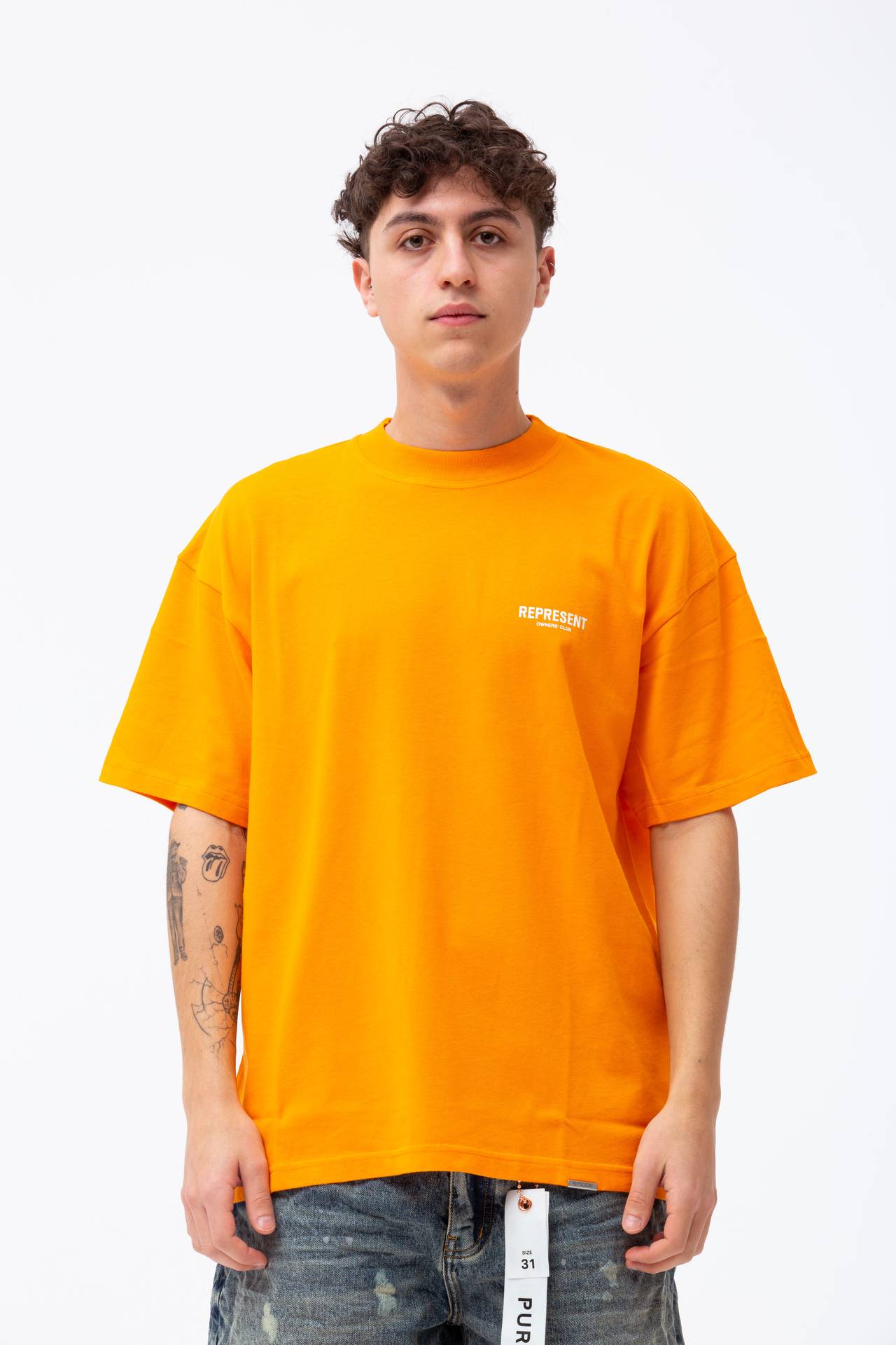 T-shirt in cotone girocollo 