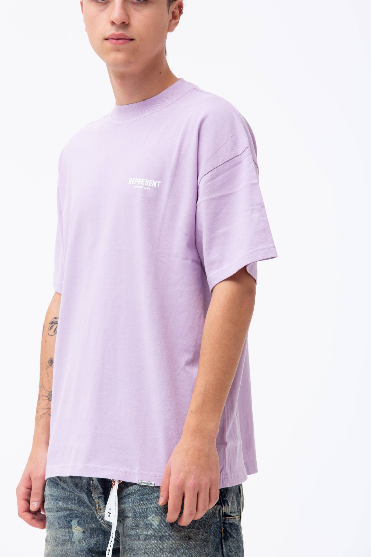 T-shirt in cotone girocollo 