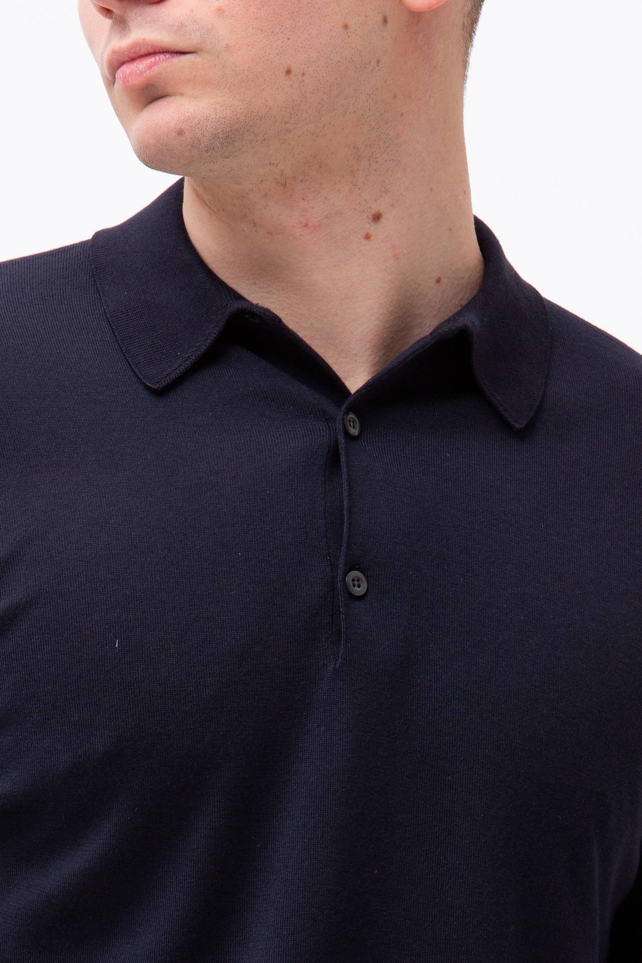 Polo in cotone sea island