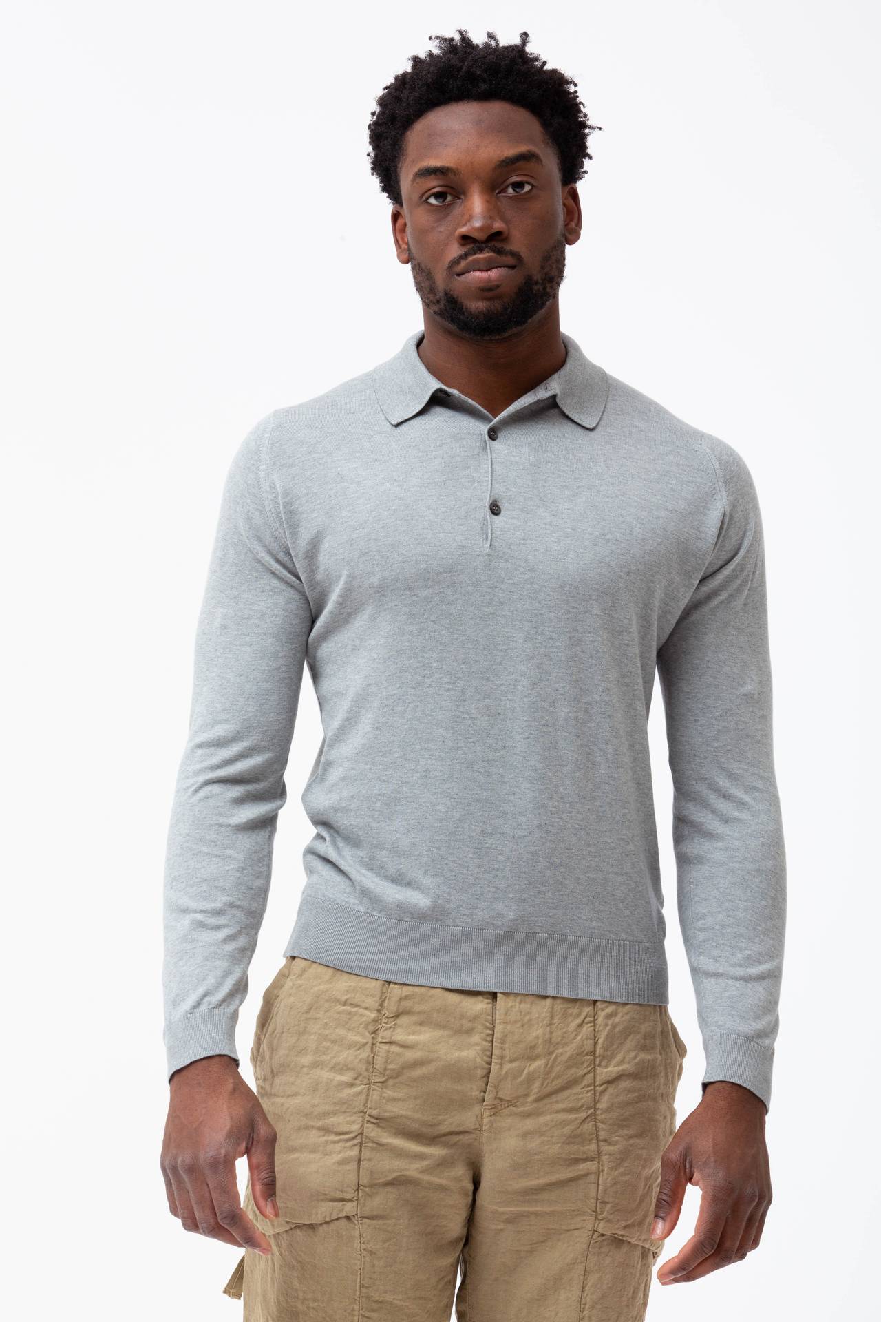 Polo in cotone sea island