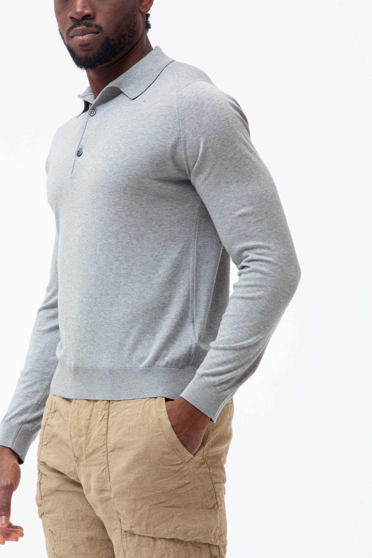 Polo in cotone sea island