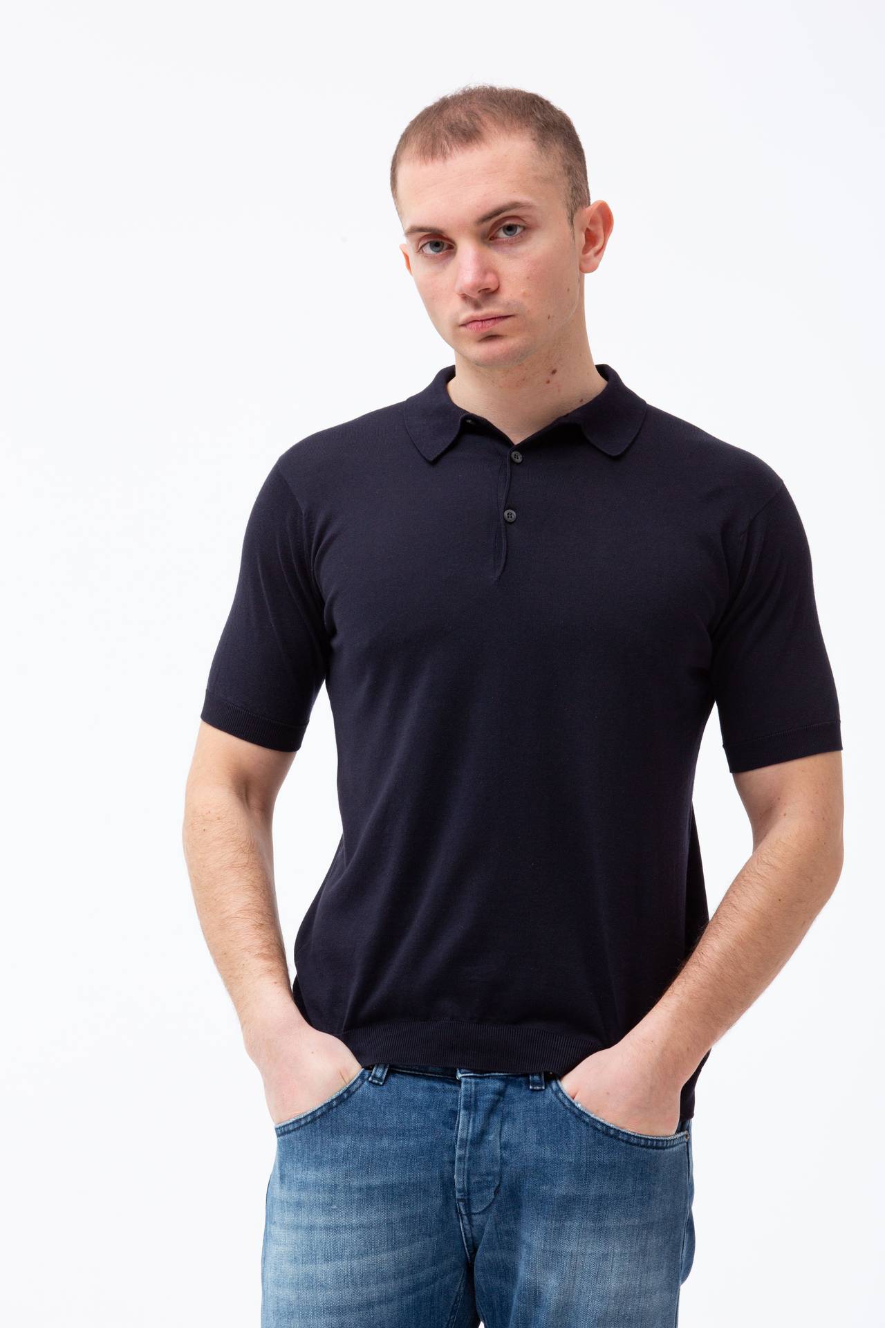 Polo KIERAN in cotone sea island