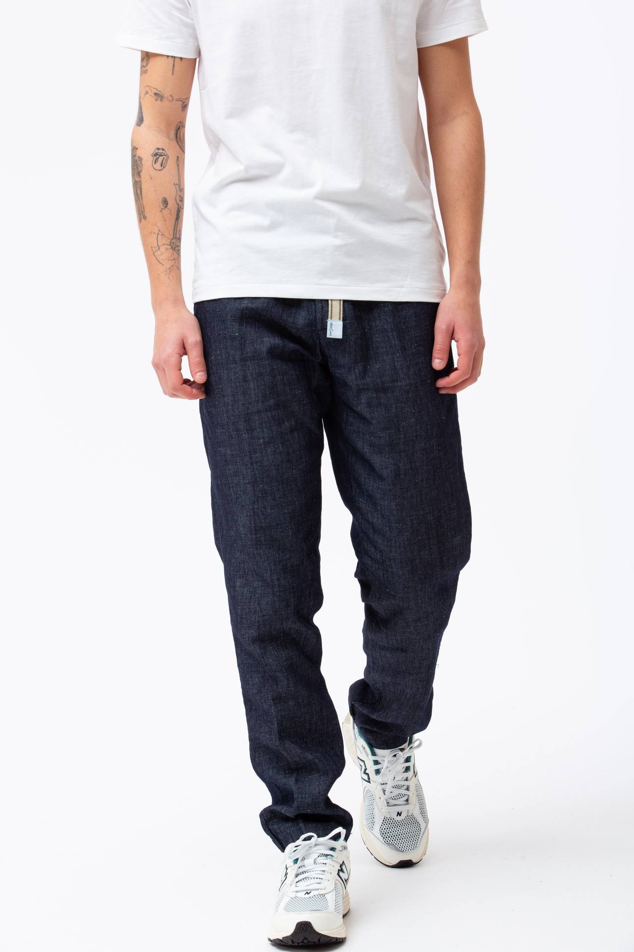 Pantalone in cotone e lino