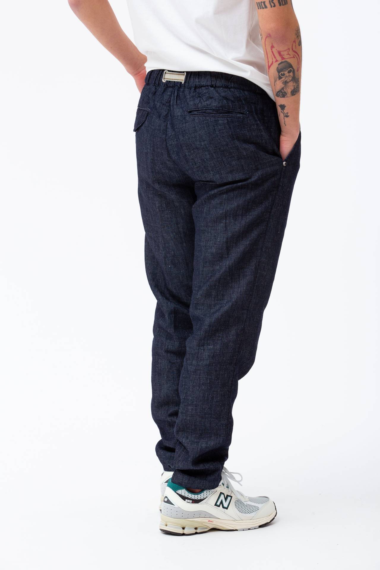 Pantalone in cotone e lino