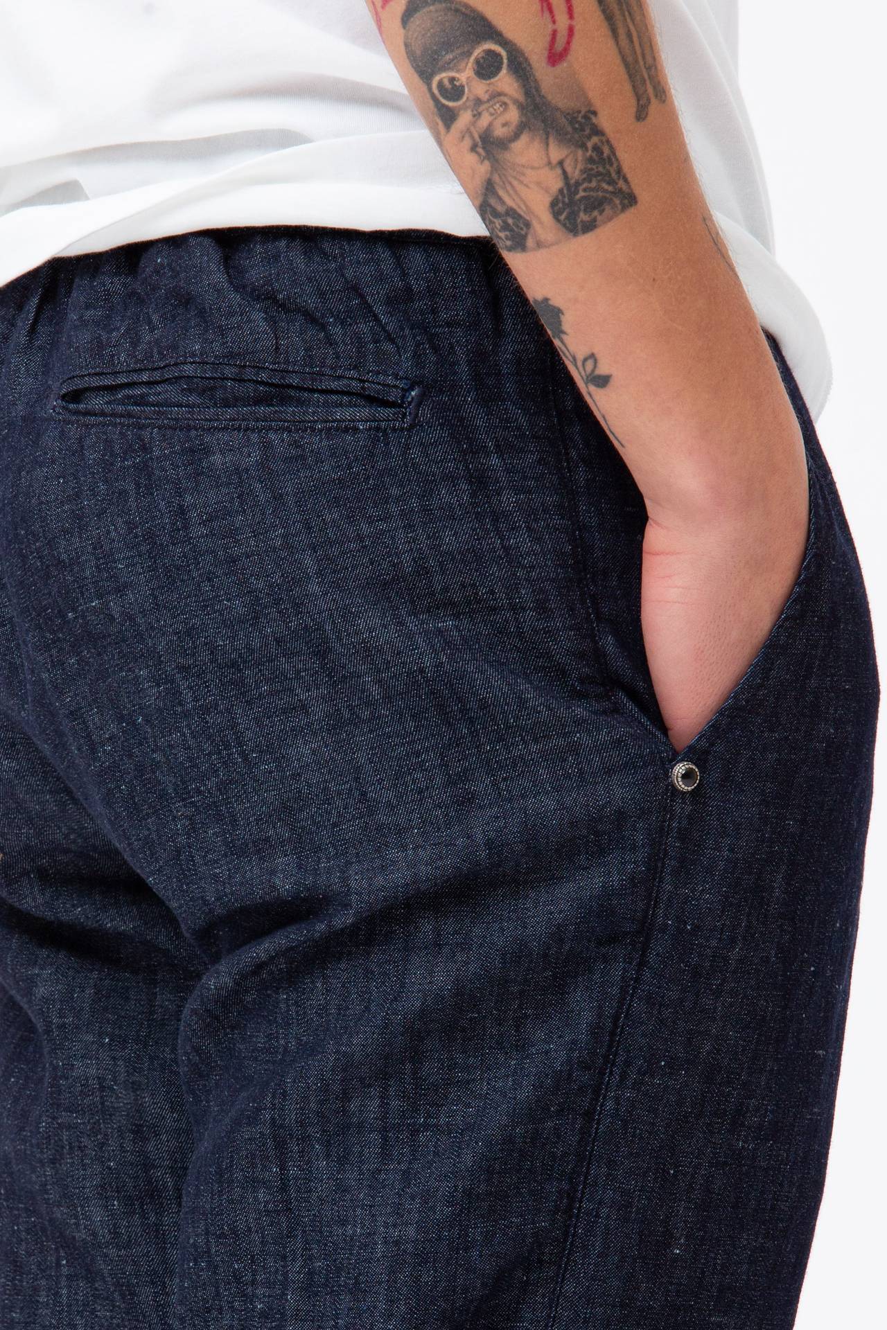 Pantalone in cotone e lino