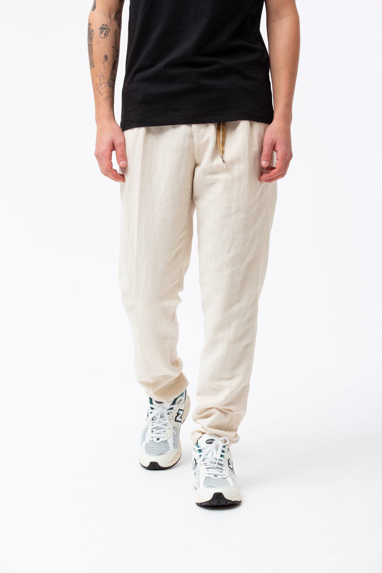 Pantalone in cotone e lino