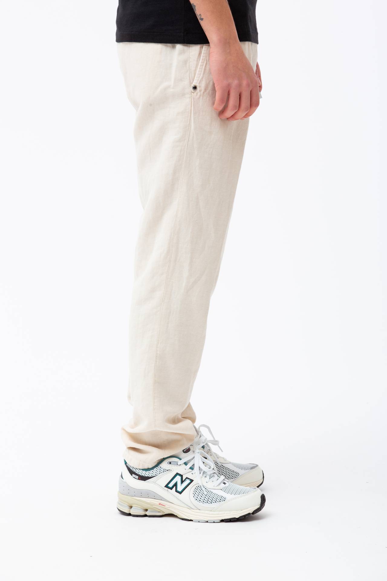Pantalone in cotone e lino