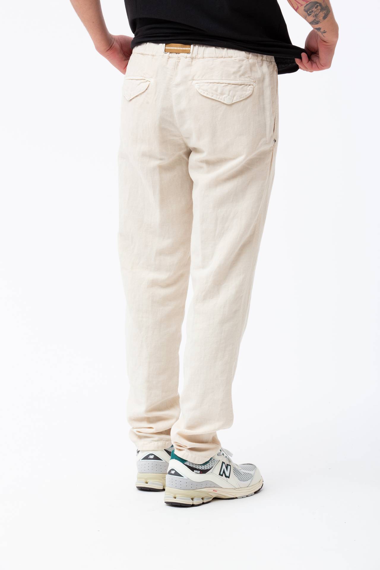 Pantalone in cotone e lino