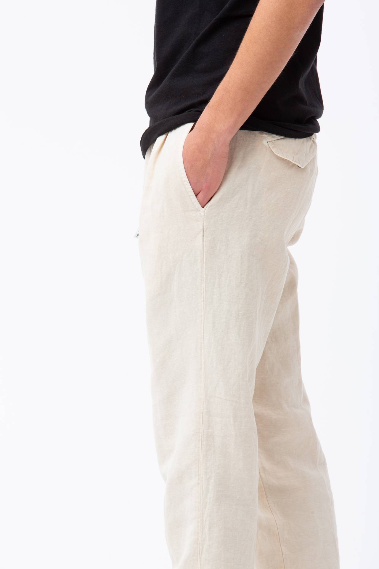 Pantalone in cotone e lino