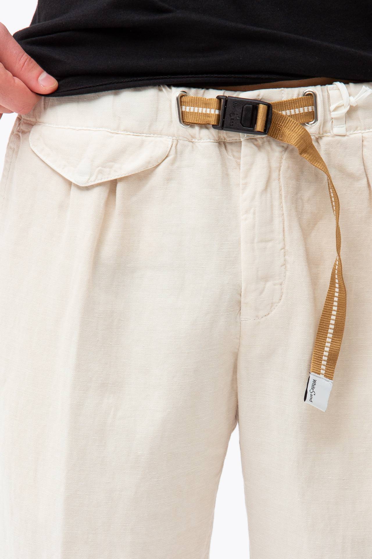 Pantalone in cotone e lino