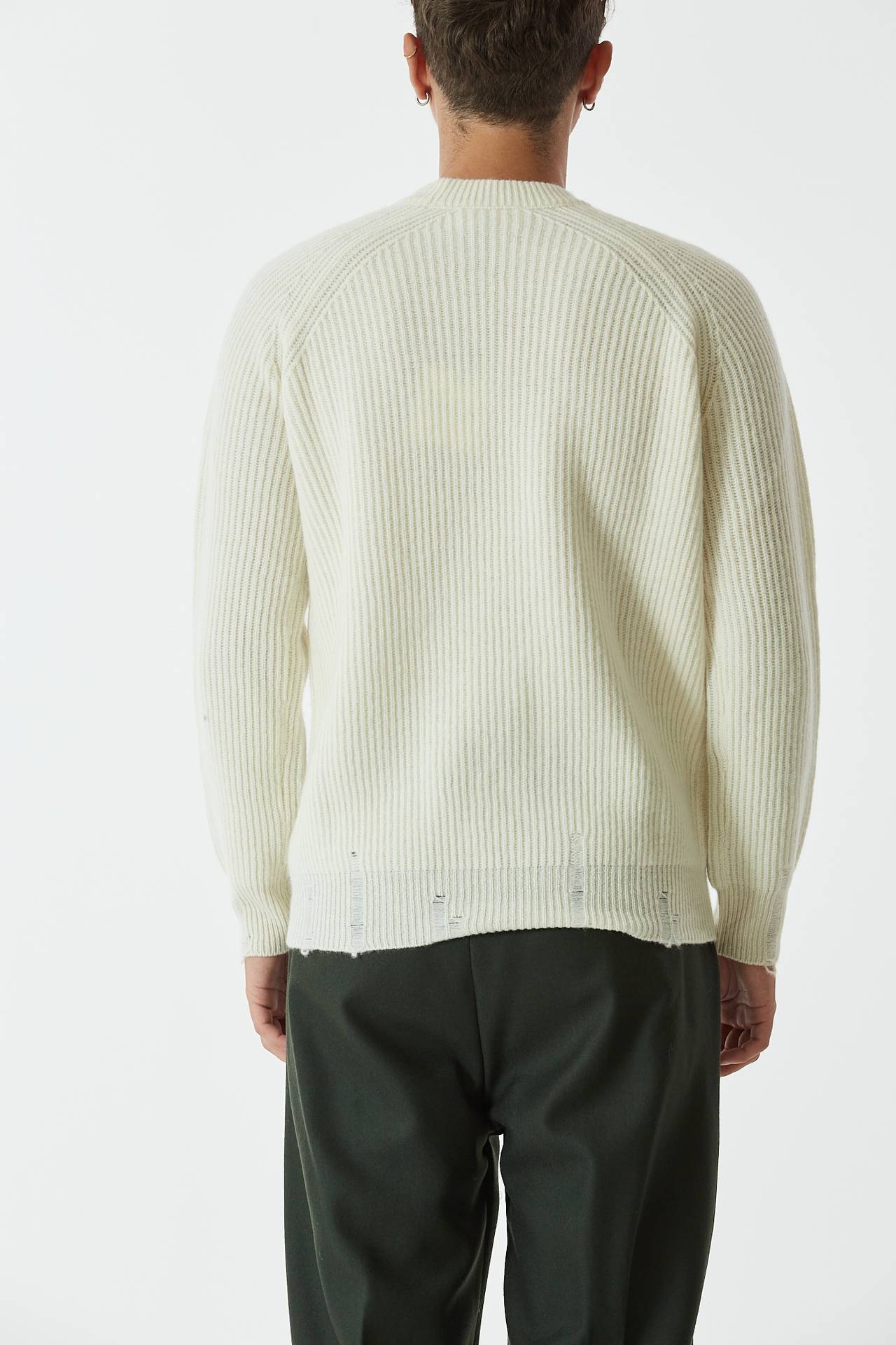 Maglia misto cashmere avorio