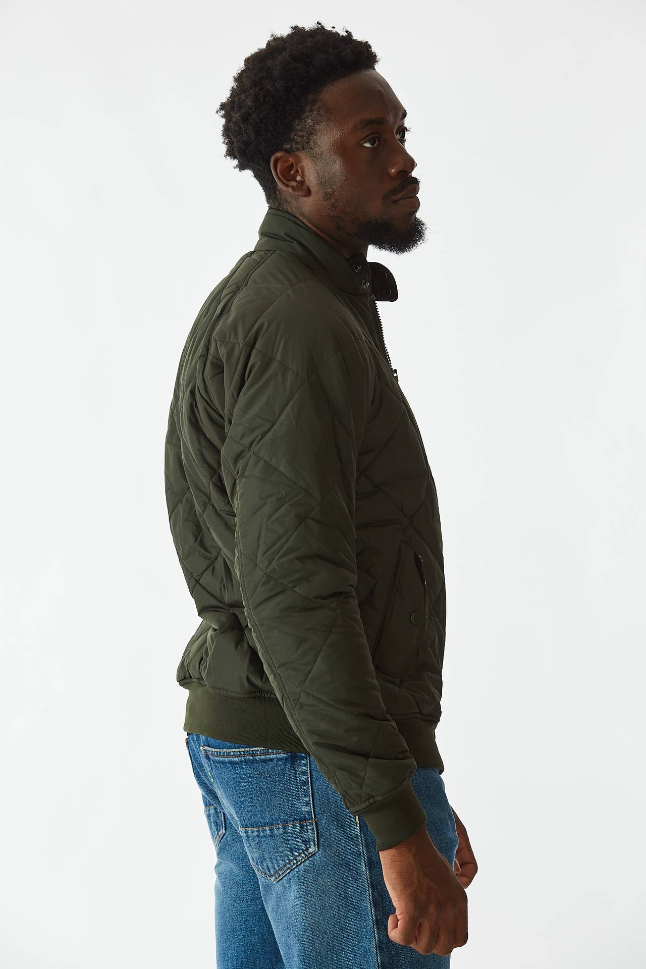 Bomber QUILTED MERCHANT trapuntato verde