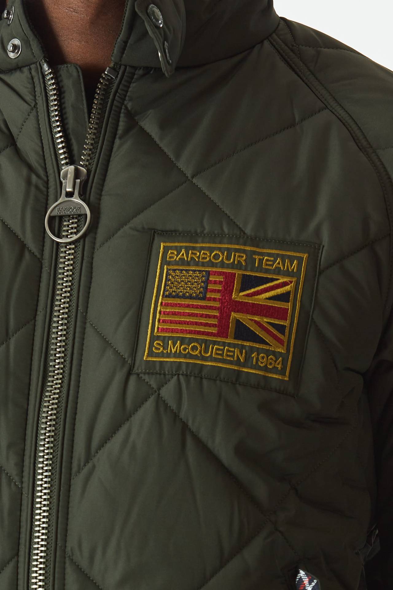Bomber QUILTED MERCHANT trapuntato verde