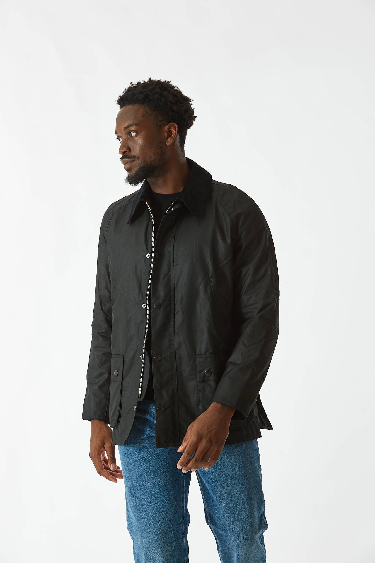 Giacca ASHBY WAX JACKET nera