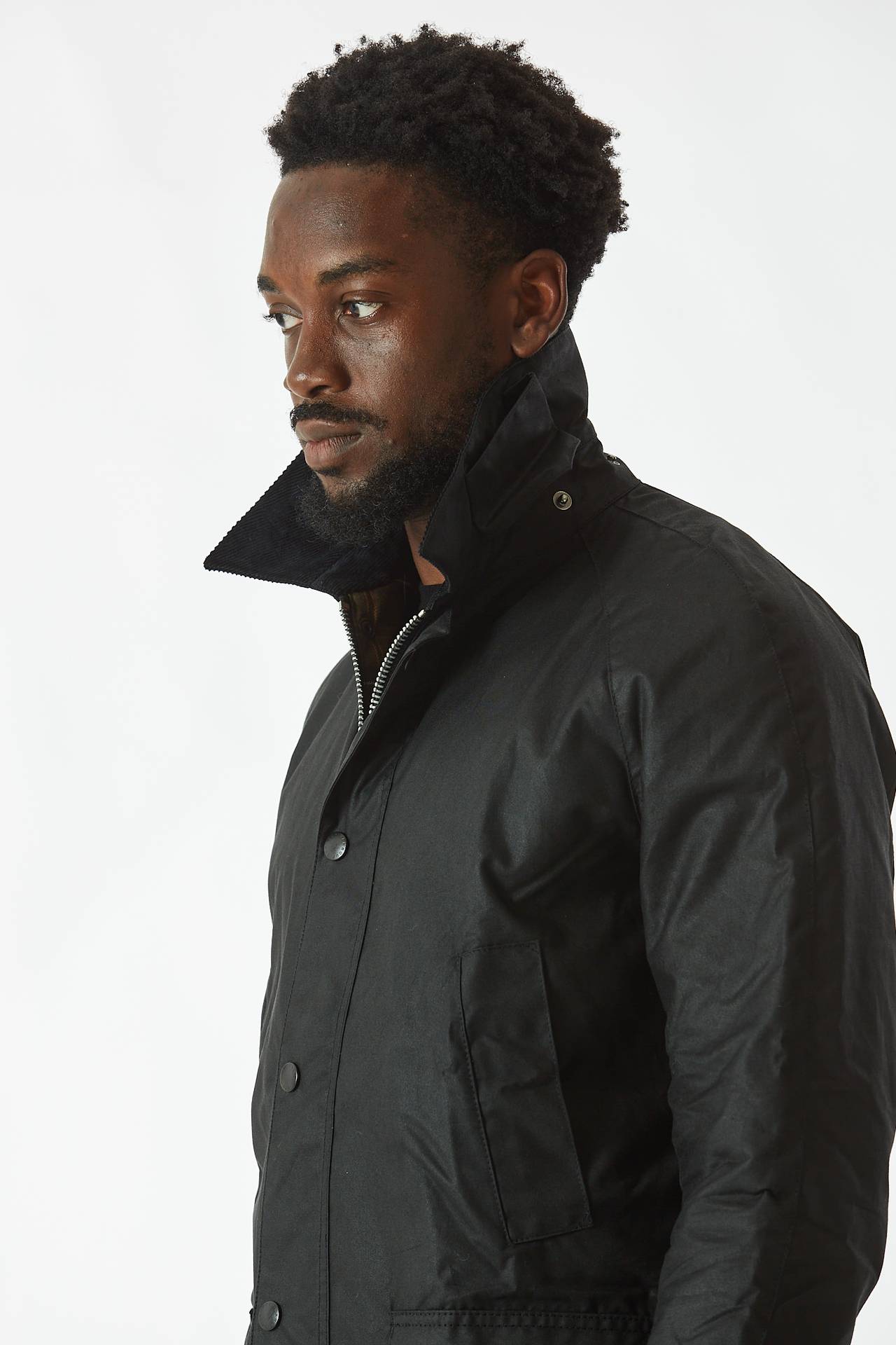 Giacca ASHBY WAX JACKET nera