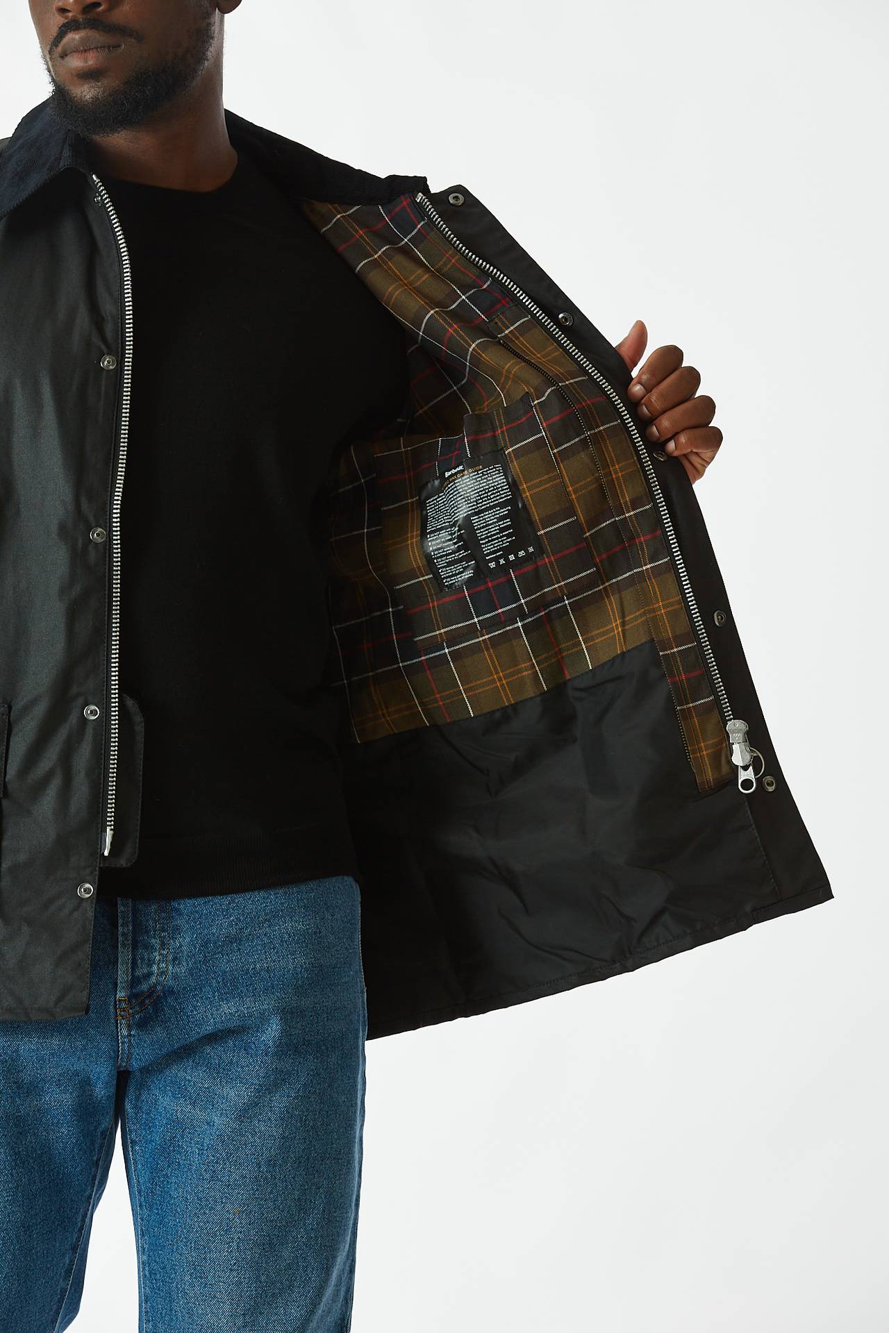 Giacca ASHBY WAX JACKET nera