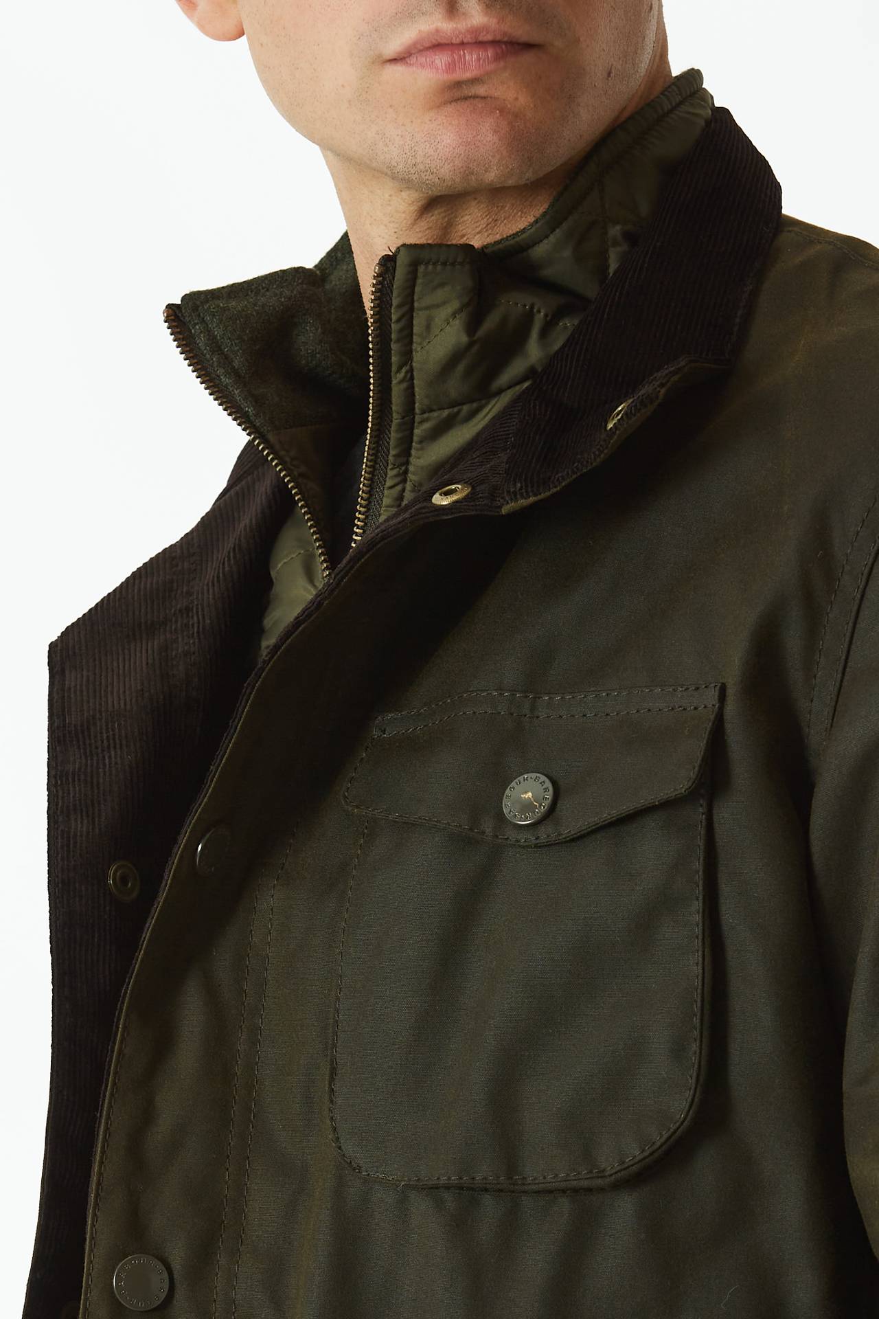Field jacket OGSTON WAX verde