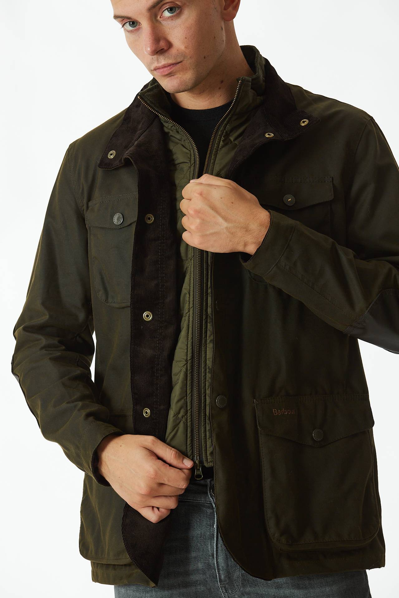 Field jacket OGSTON WAX verde