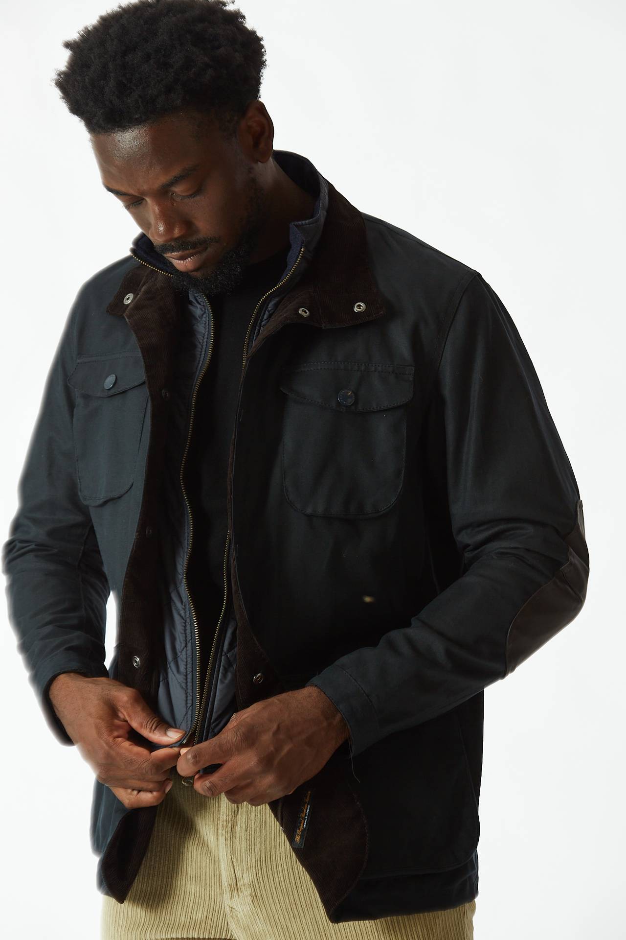 Field jacket OGSTON WAX blu 