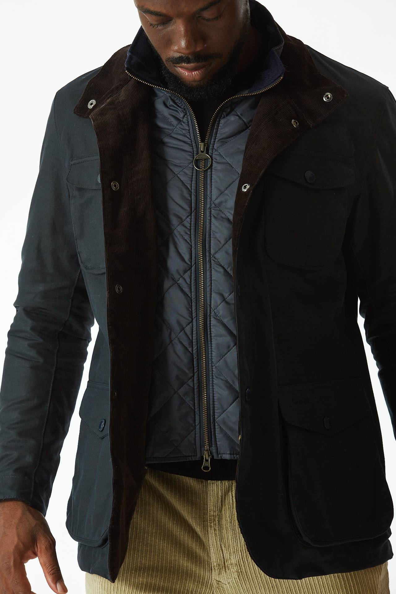 Field jacket OGSTON WAX blu 