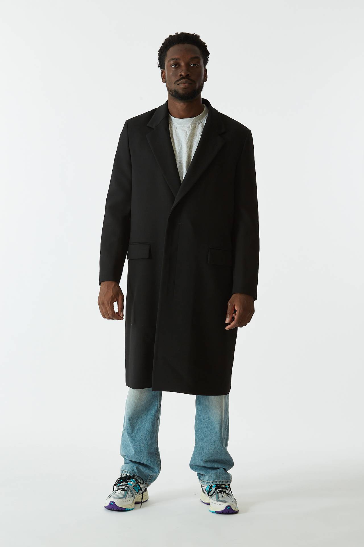 Cappotto lana nero Covert Uomo U14COV03 — Pier Abbigliamento Italia