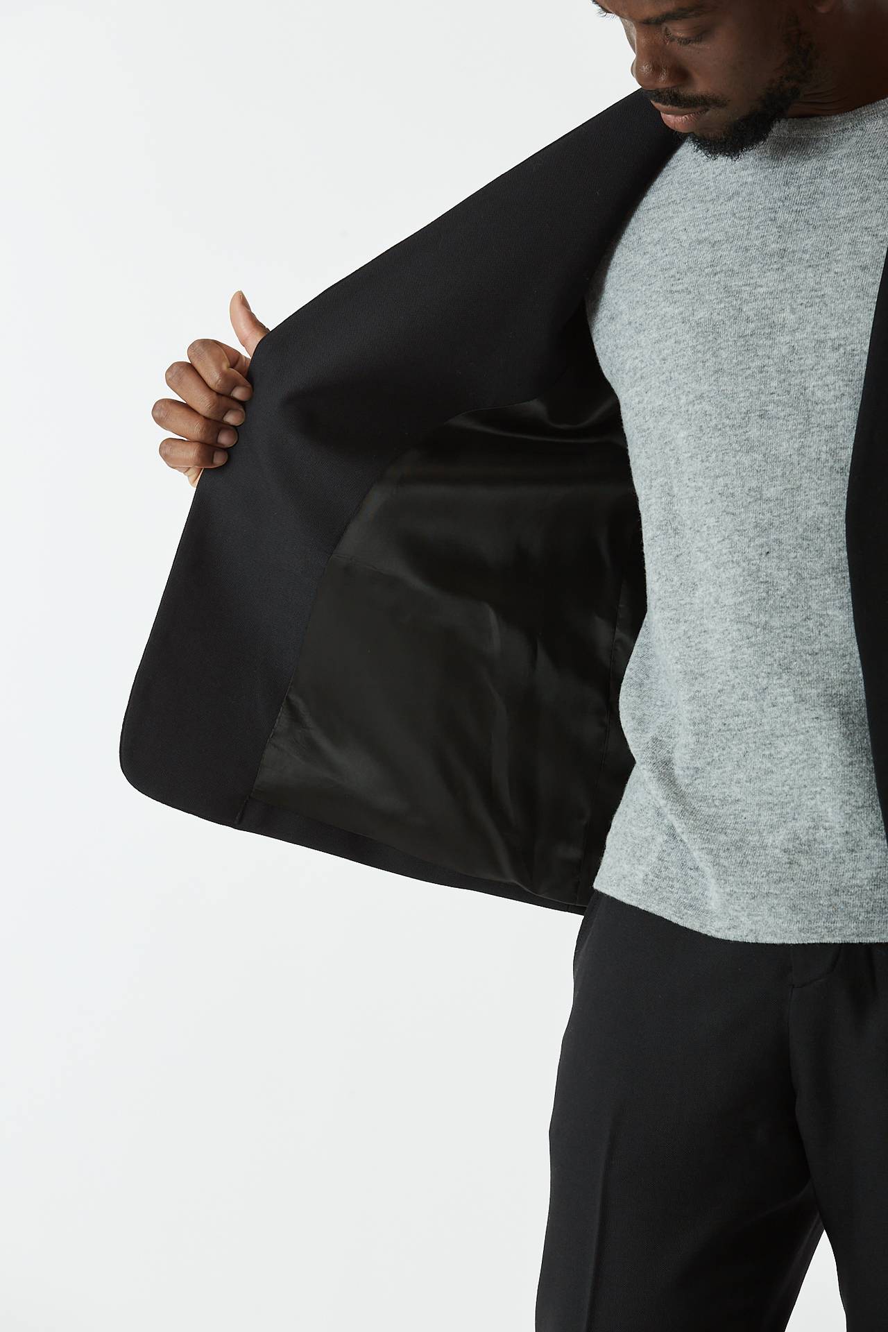 Giacca in lana nero