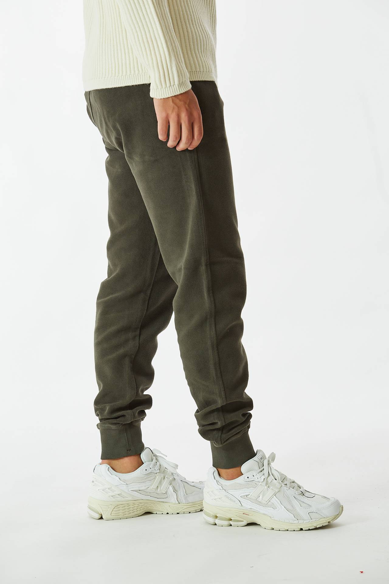 Pantalone jogging REVERSE BRUSHED - oliva