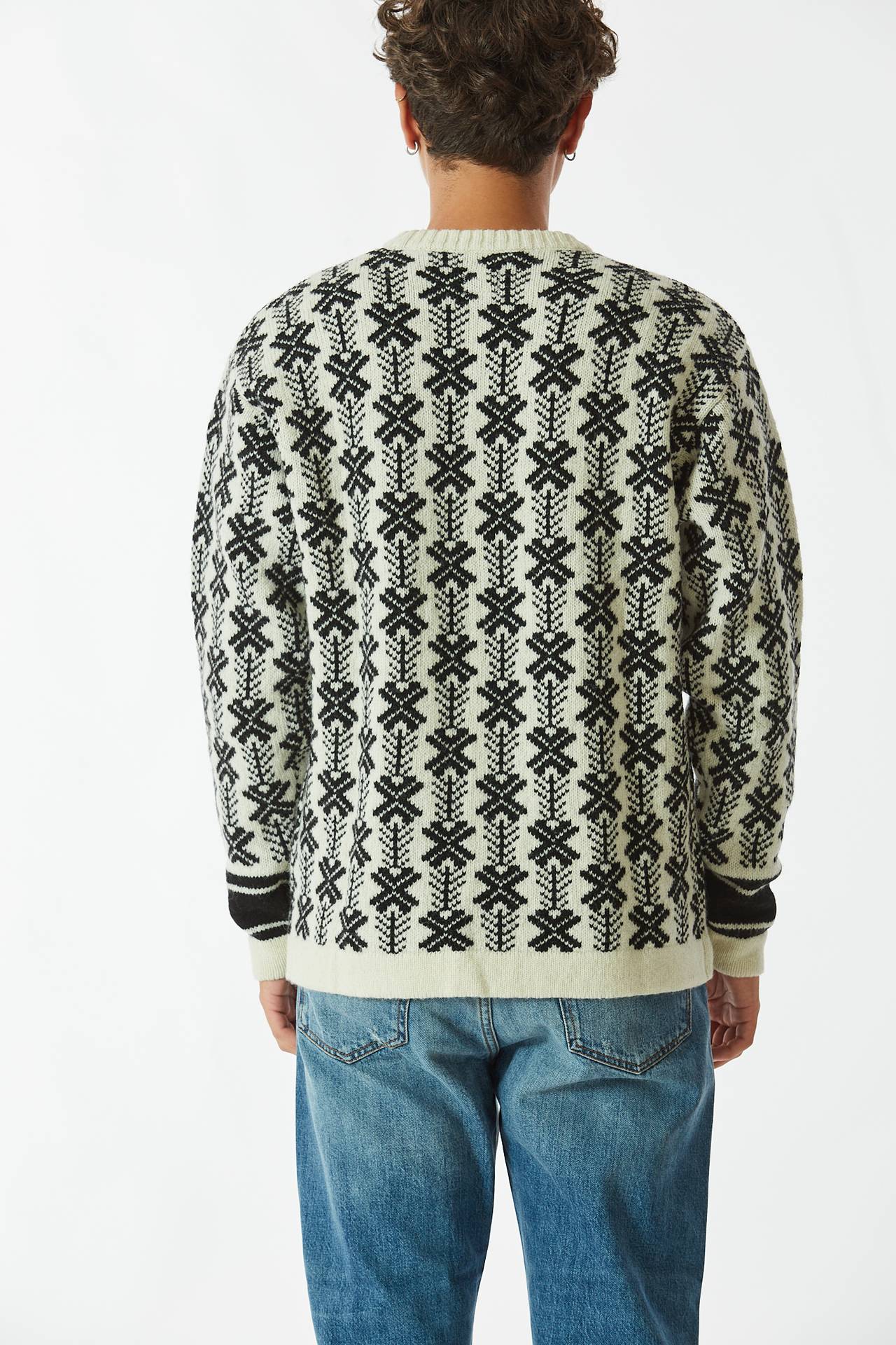 Maglia WOOL JACQUARD LOGO KNIT fantasia
