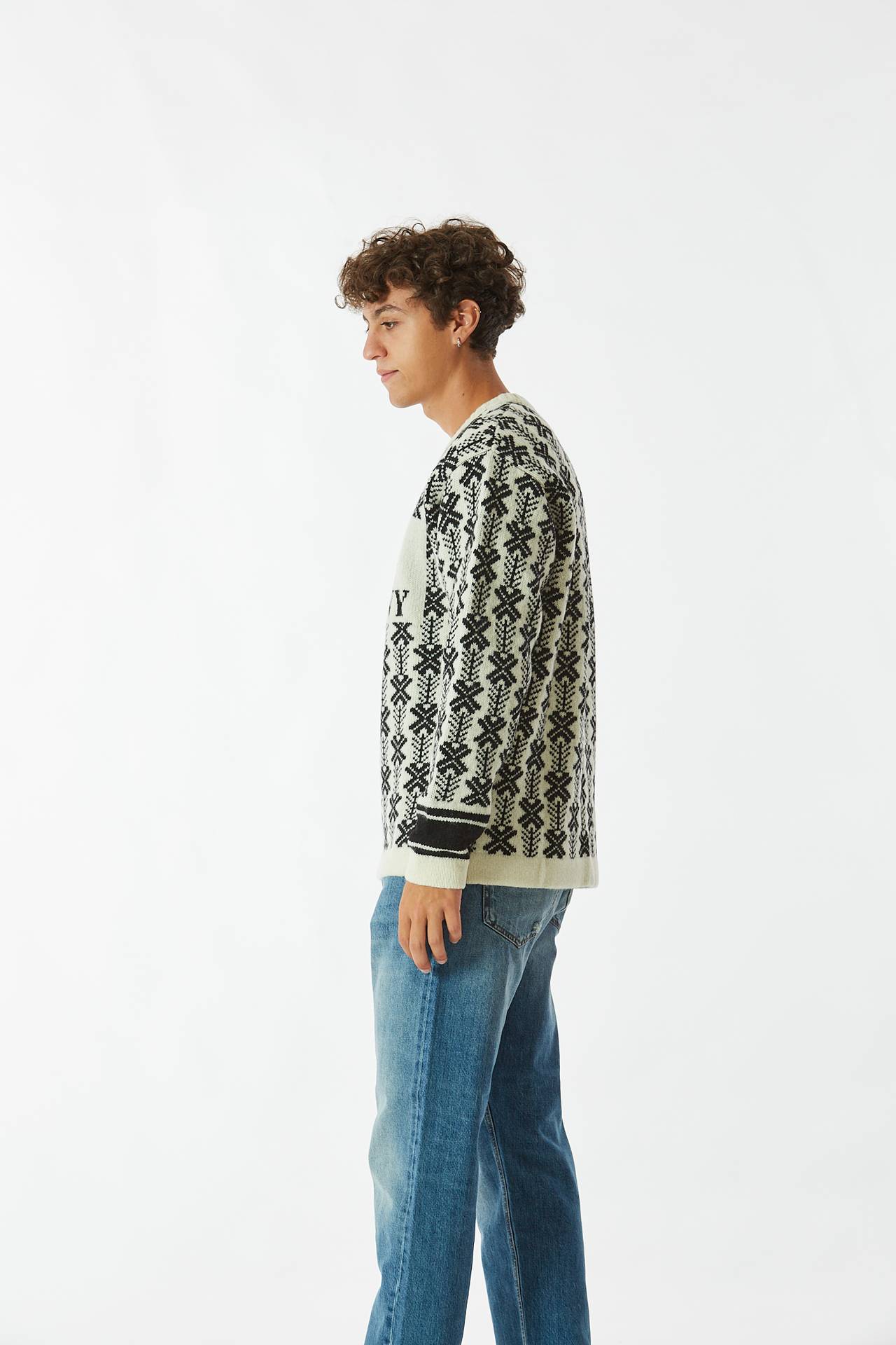 Maglia WOOL JACQUARD LOGO KNIT fantasia