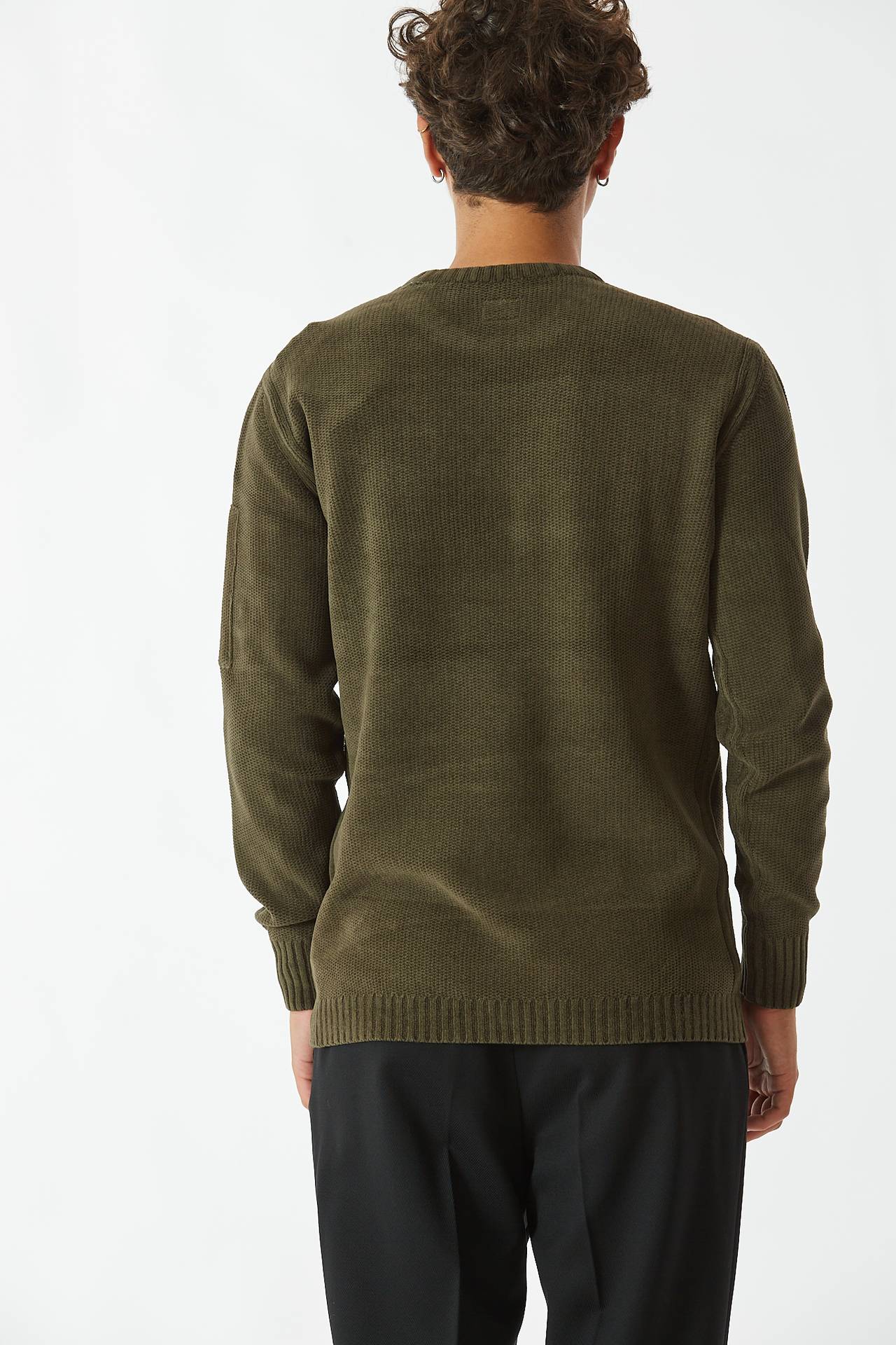 Maglia CHENILLE COTTON KNIT oliva