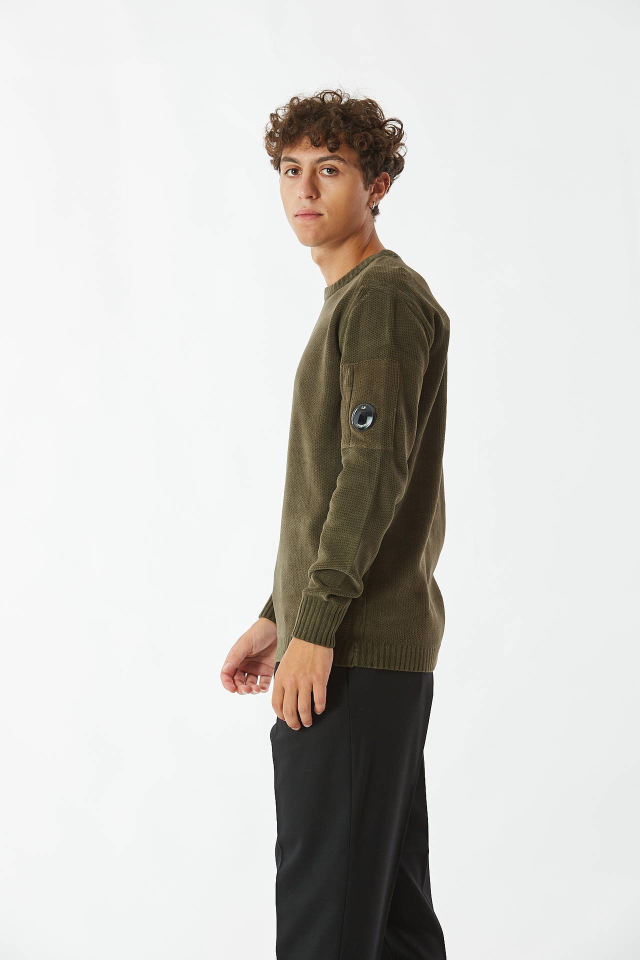Maglia CHENILLE COTTON KNIT oliva
