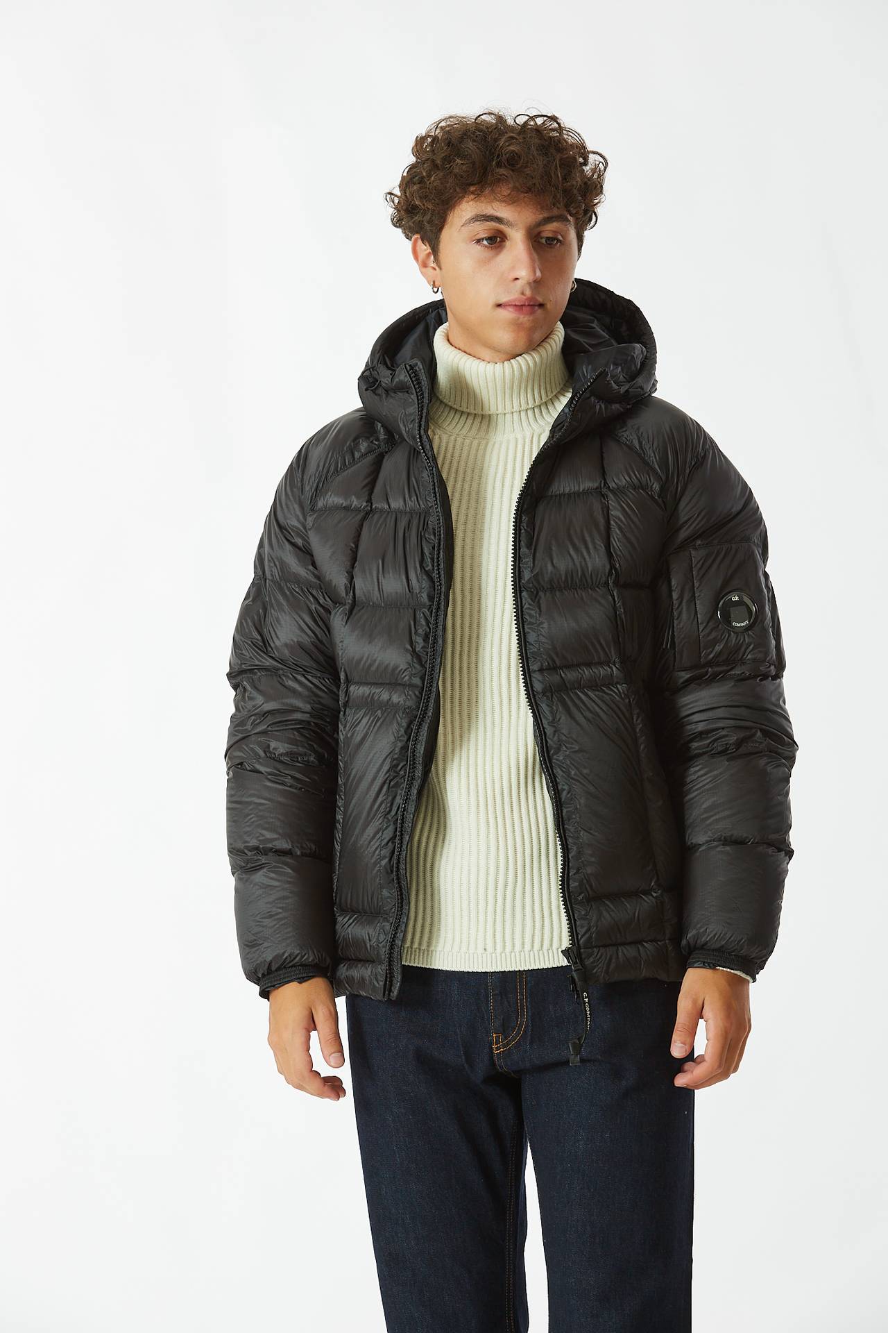 Piumino D.D. SHELL HOODED DOWN JACKET nero