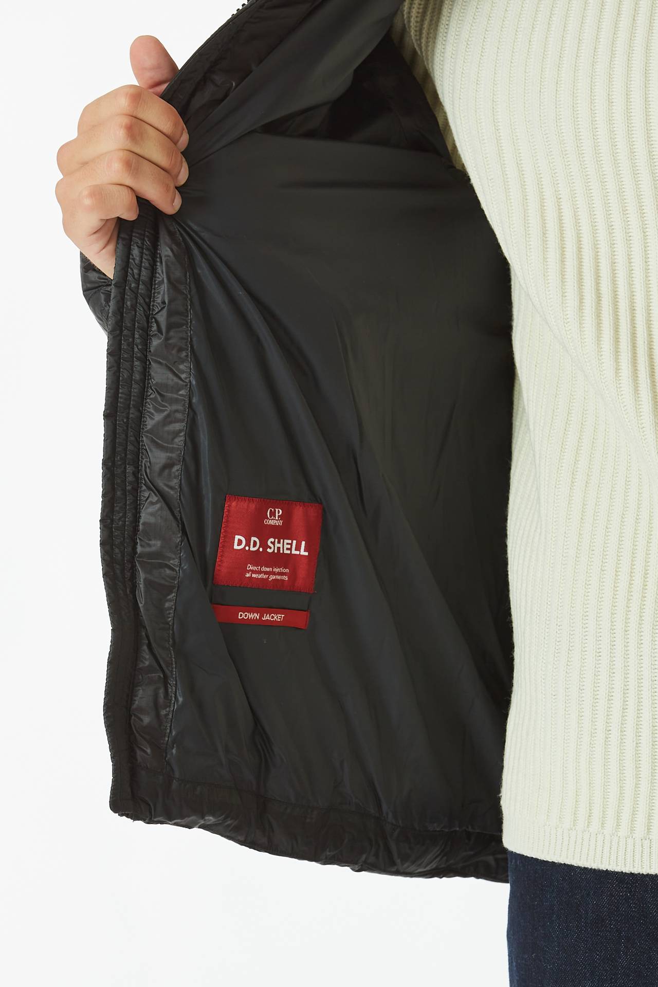 Piumino D.D. SHELL HOODED DOWN JACKET nero