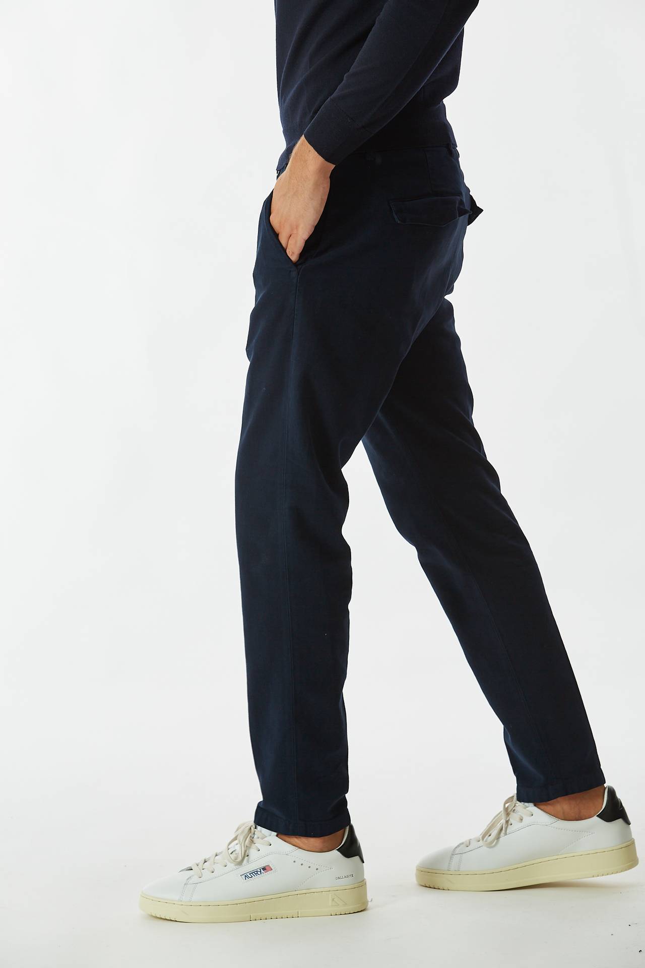 Pantalone PRINCE in fustagno blu