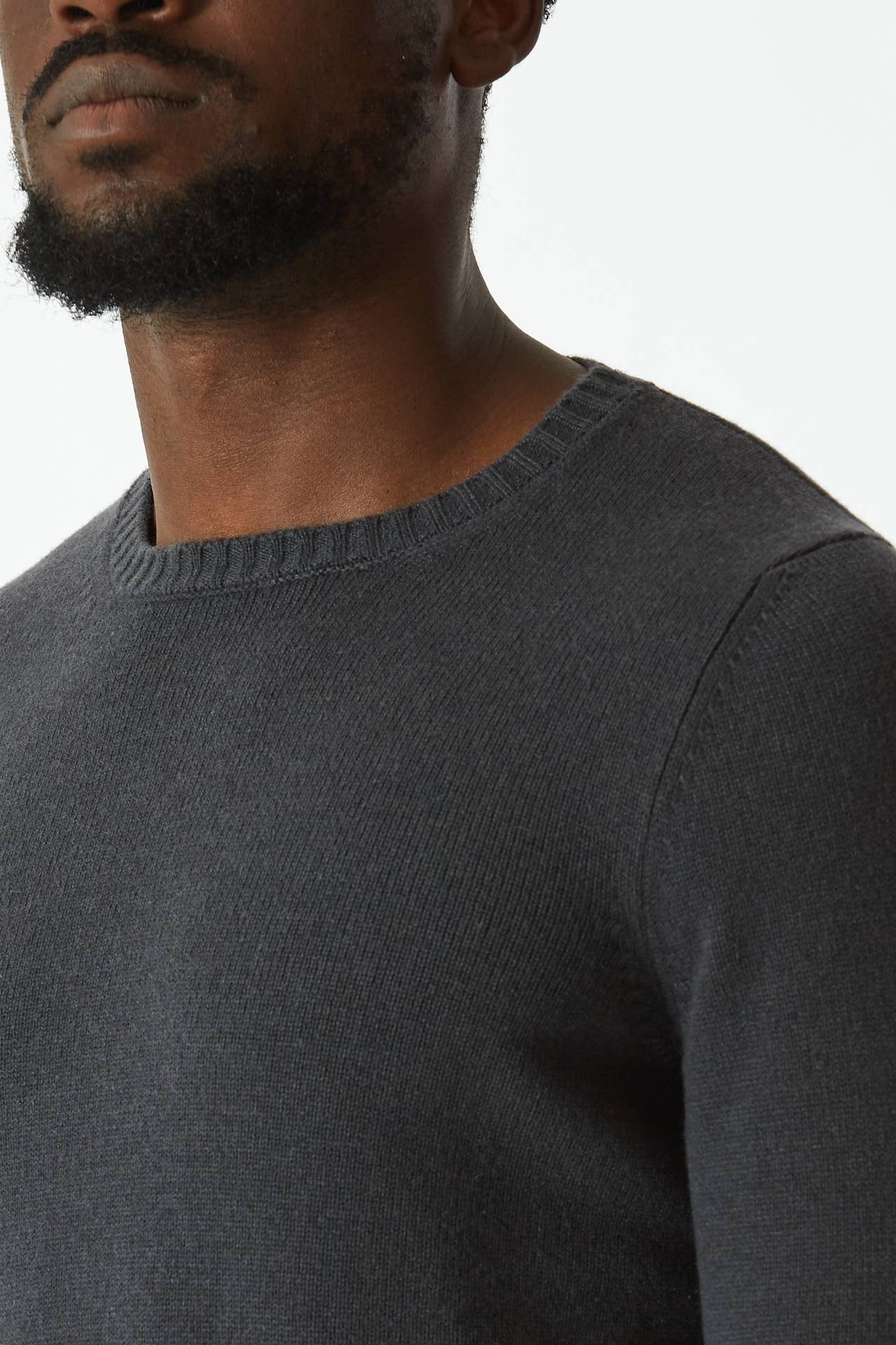 Maglia in cashmere due fili grigio