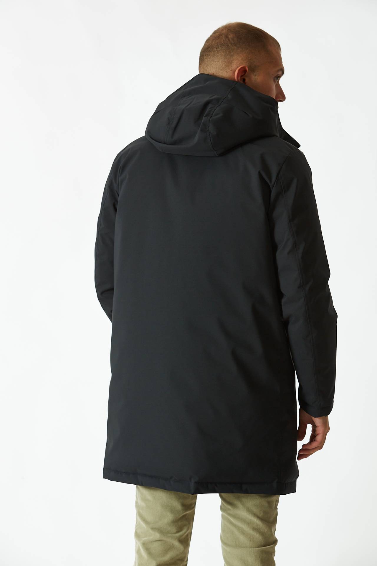 Parka imbottito blu