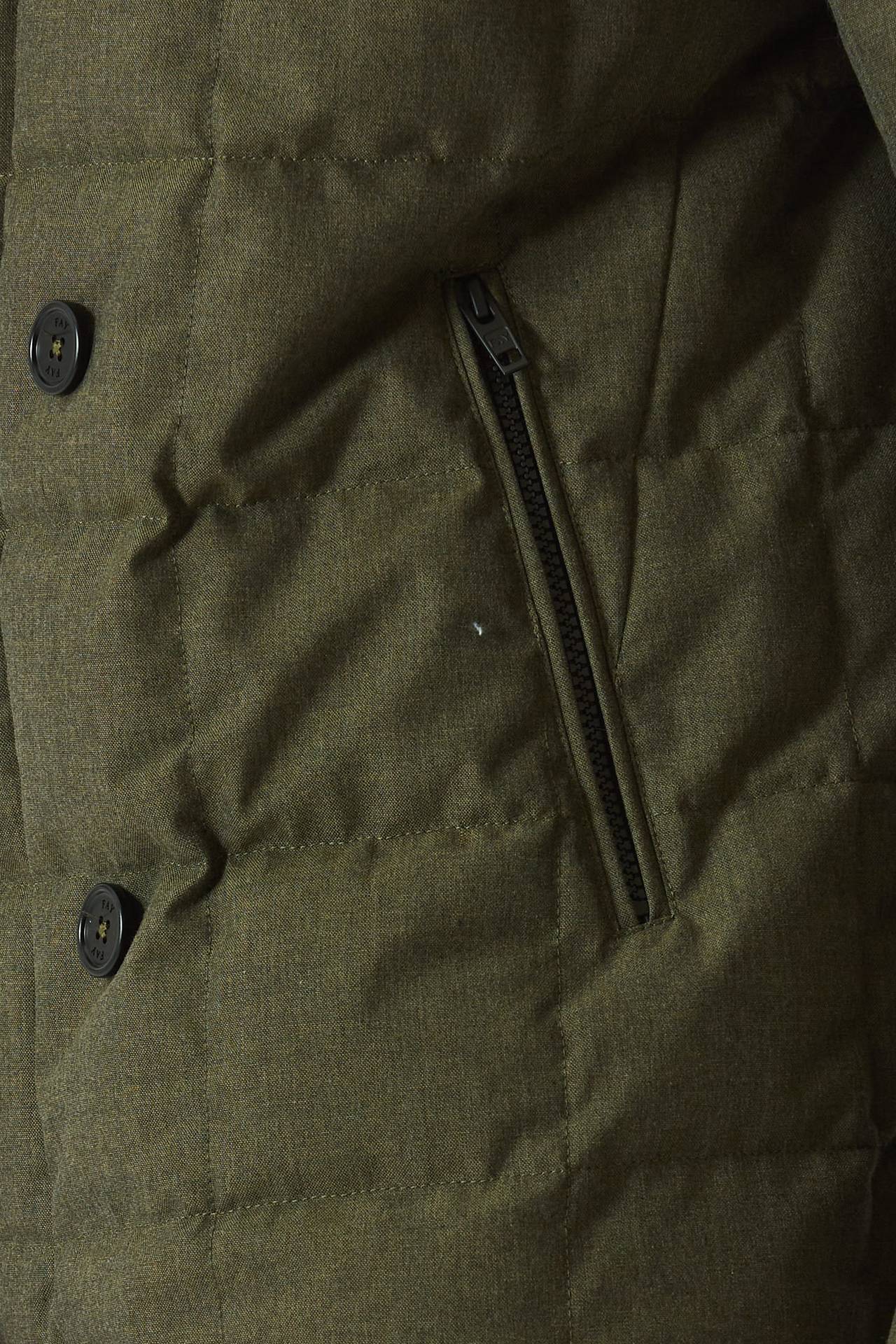 Piumino doppiopetto verde militare