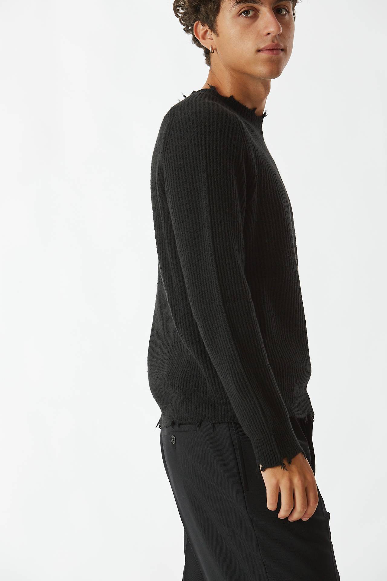 Maglia girocollo nero