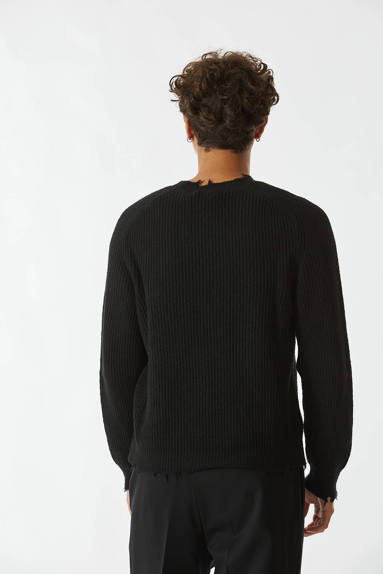 Maglia girocollo nero