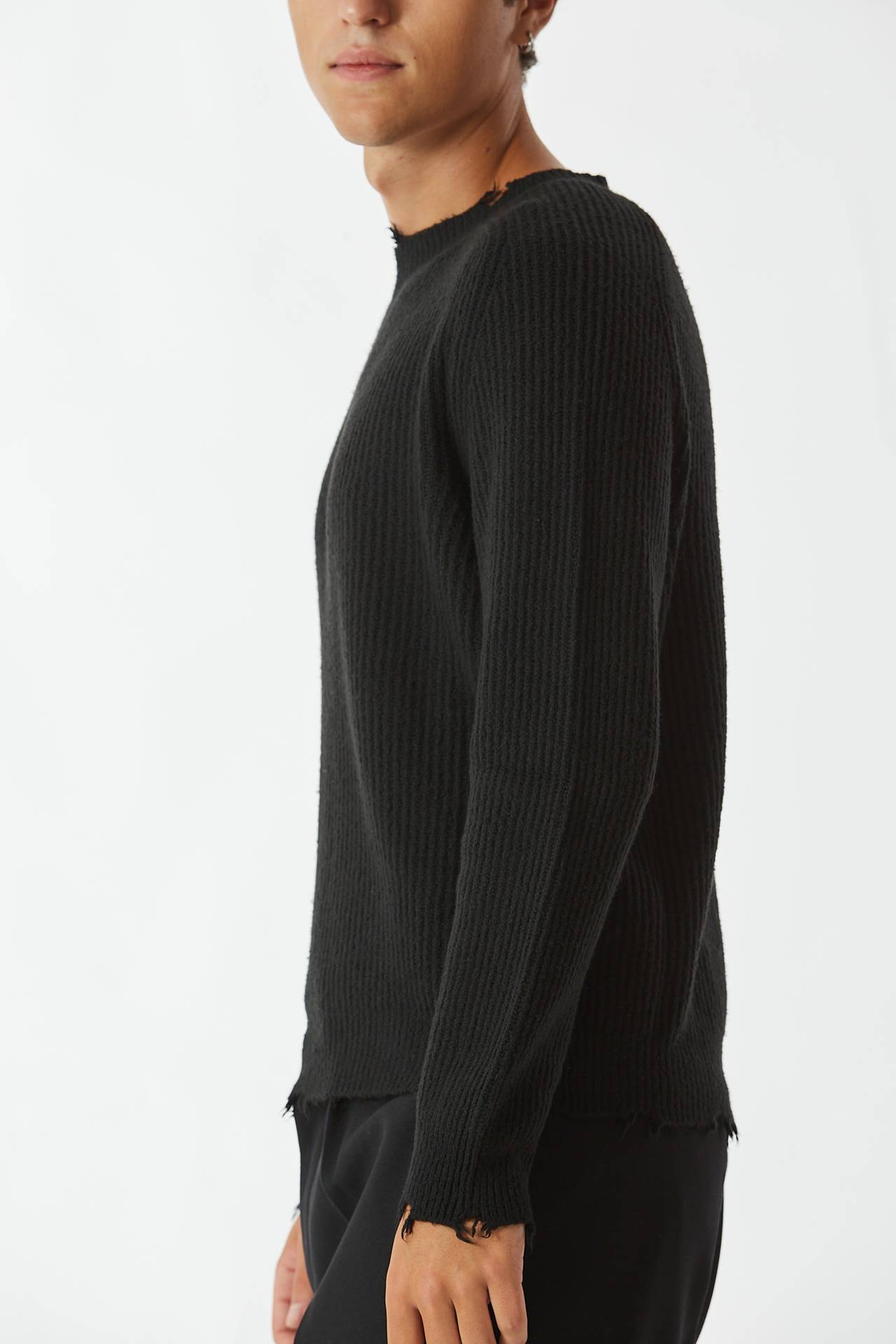 Maglia girocollo nero