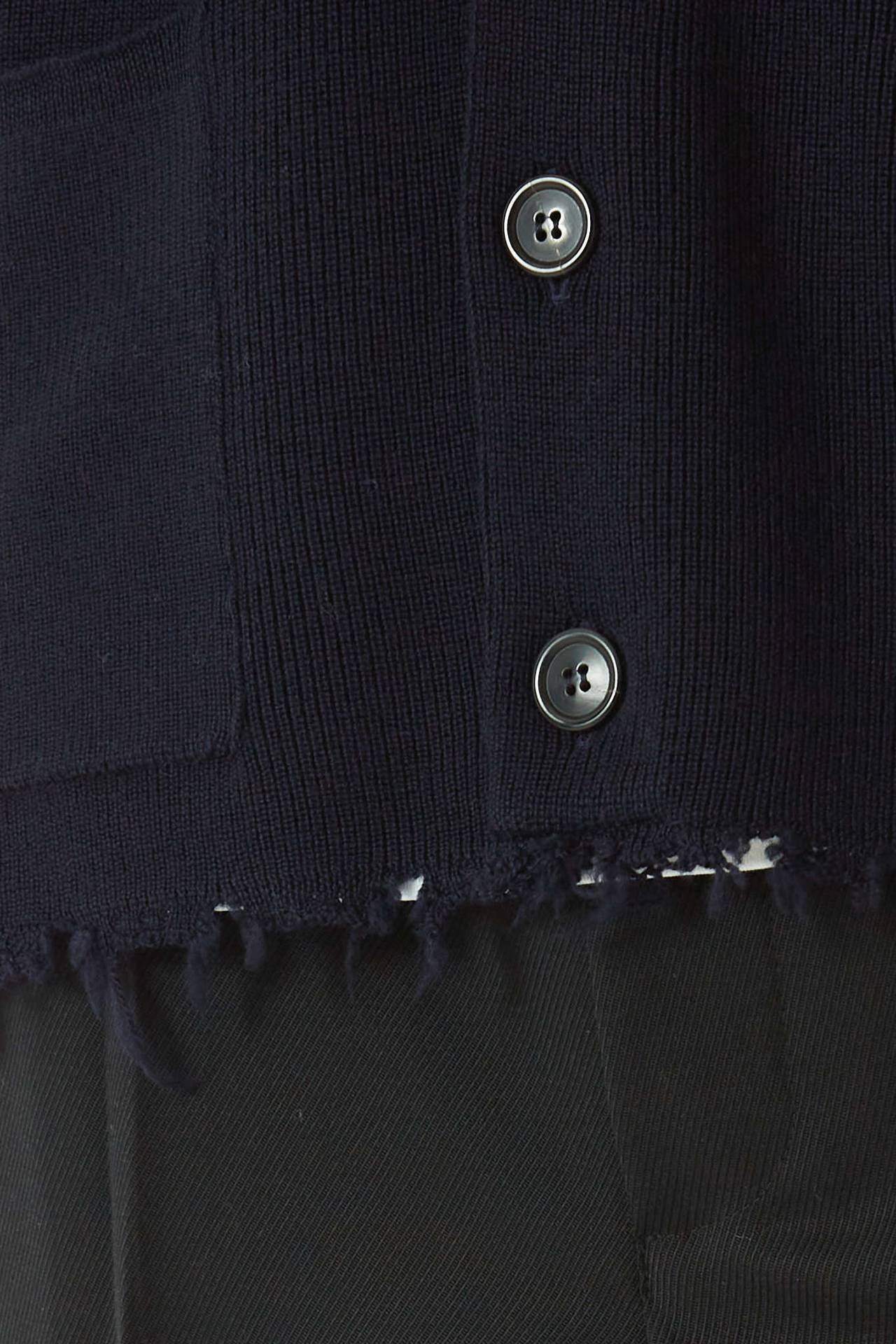 Cardigan in lana blu