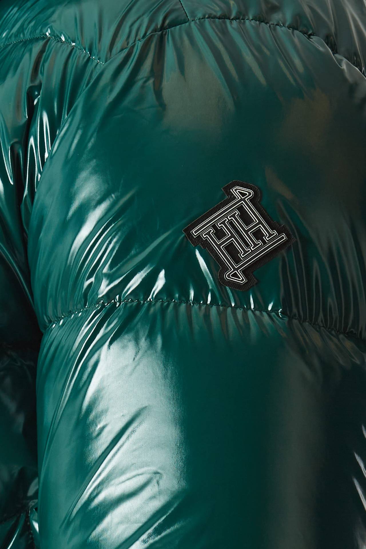 Piumino imbottito verde