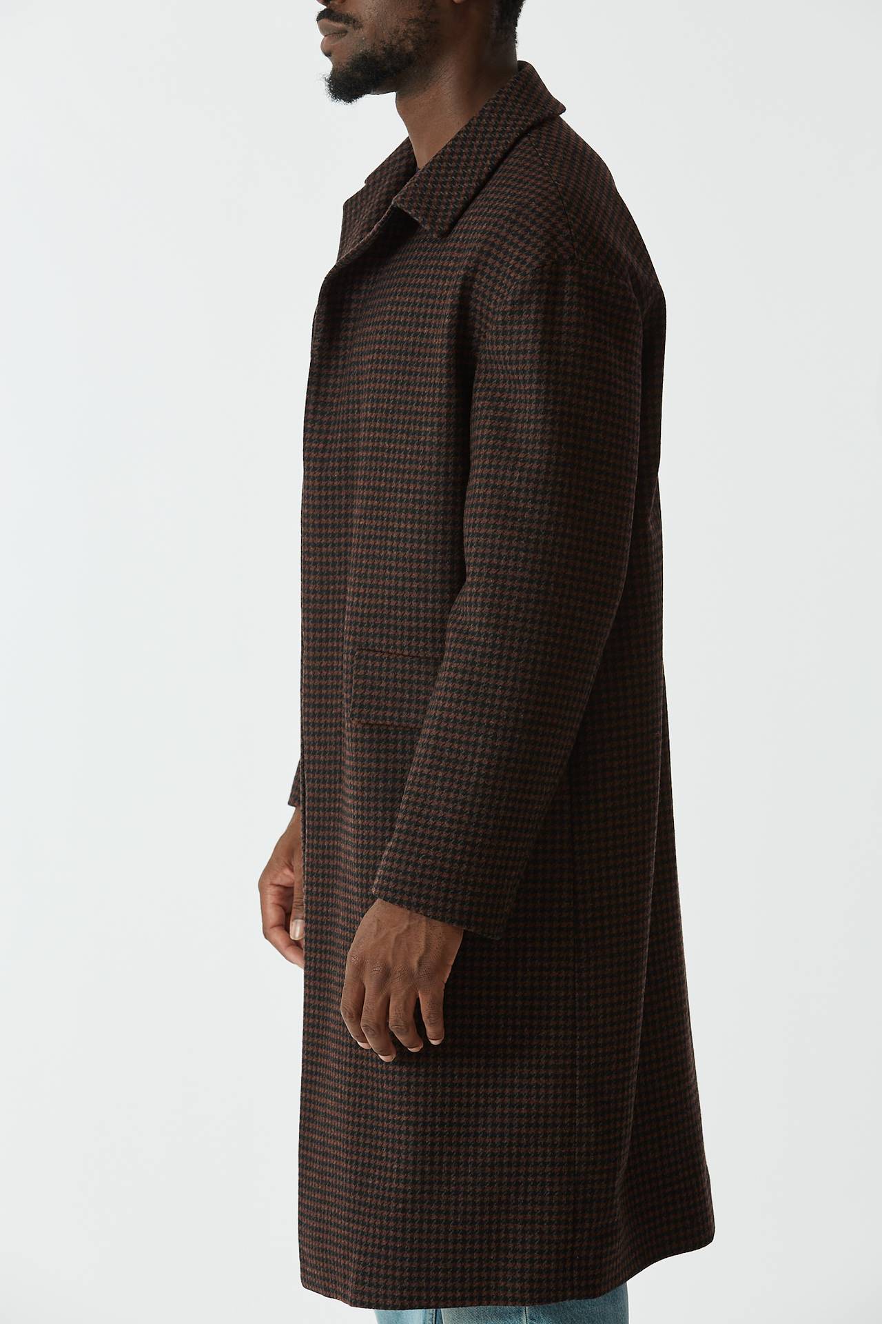 Cappotto monopetto pied de poule