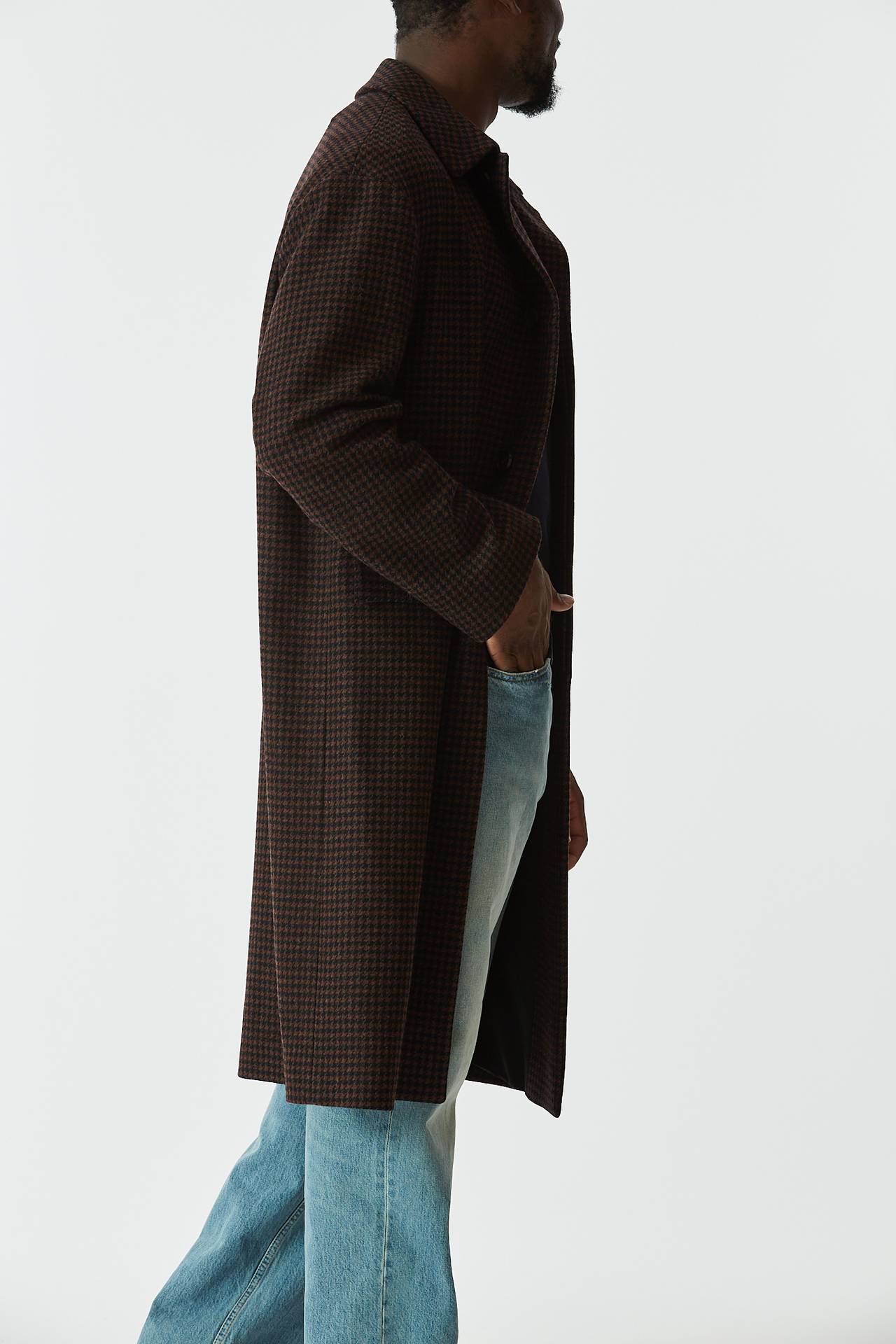 Cappotto monopetto pied de poule