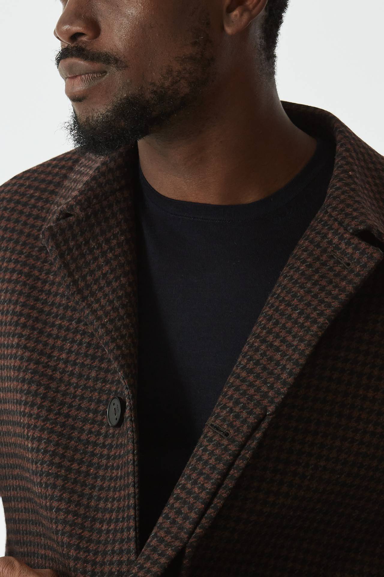 Cappotto monopetto pied de poule