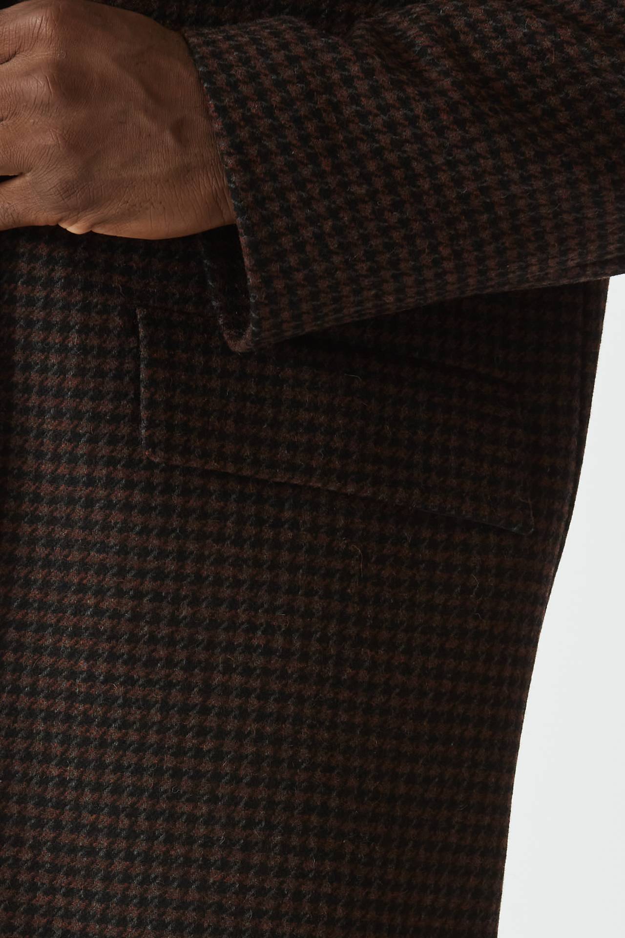 Cappotto monopetto pied de poule