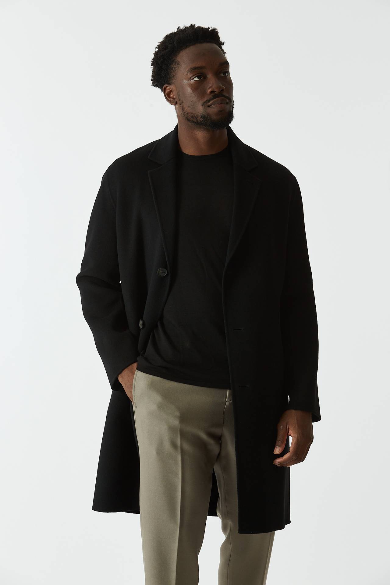 Cappotto nero on sale uomo