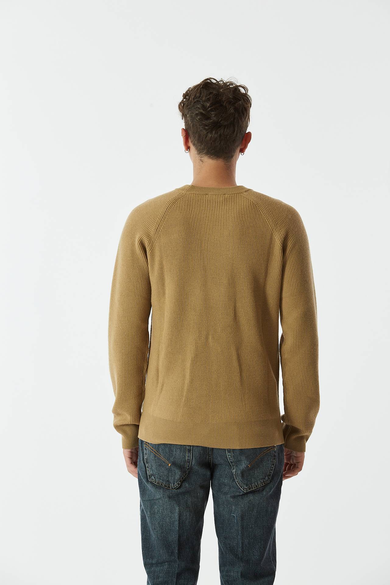 Maglia a coste cammello