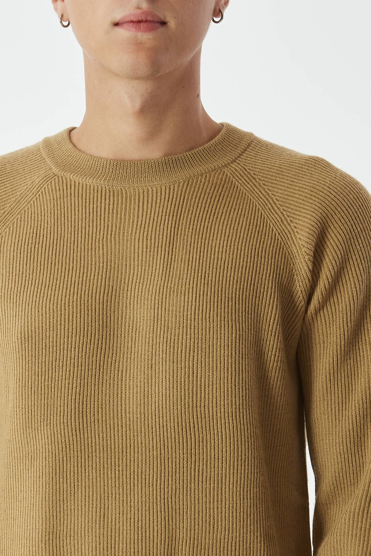 Maglia a coste cammello
